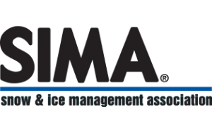 The logo for the sima snow and ice management association
