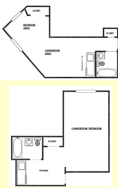 Studio Apartment Floor Plan