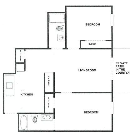 Two-Bedroom Apartment Floor Plan