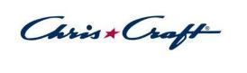 The logo for chris 's craft is a blue and white logo on a white background.
