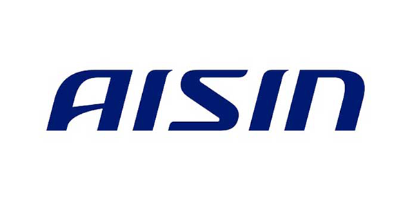 AISIN blue logo on a white background