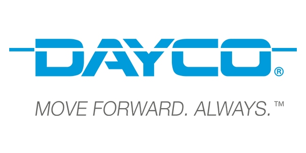 DAYCO logo in blue with the gray tagline “MOVE FORWARD. ALWAYS.”