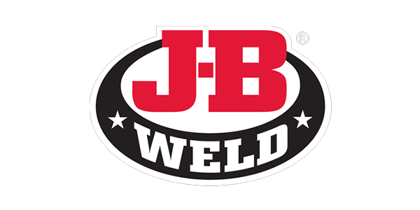 JB Weld logo in red, white, and black with a star in the design