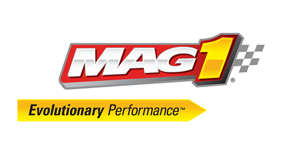 MAG1 logo with red and white text and yellow “Evolutionary Performance” banner
