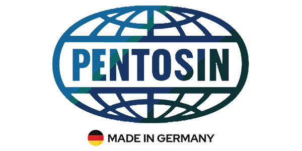PENTOSIN logo with globe graphic and “Made in Germany” text