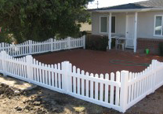 A house with a fence