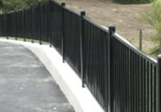 A iron fence