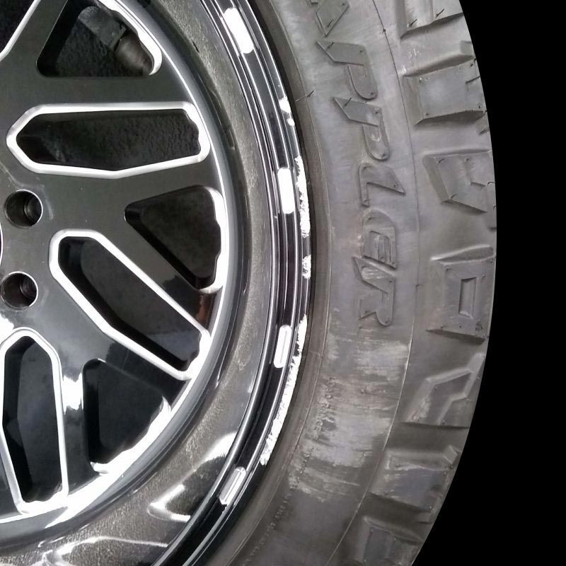 A close up of a tire with the word polar on it