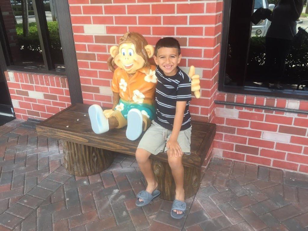 3D Character and a kid