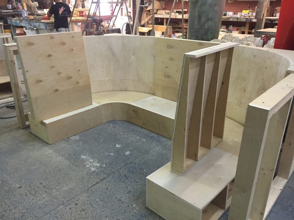 boat couch in progress