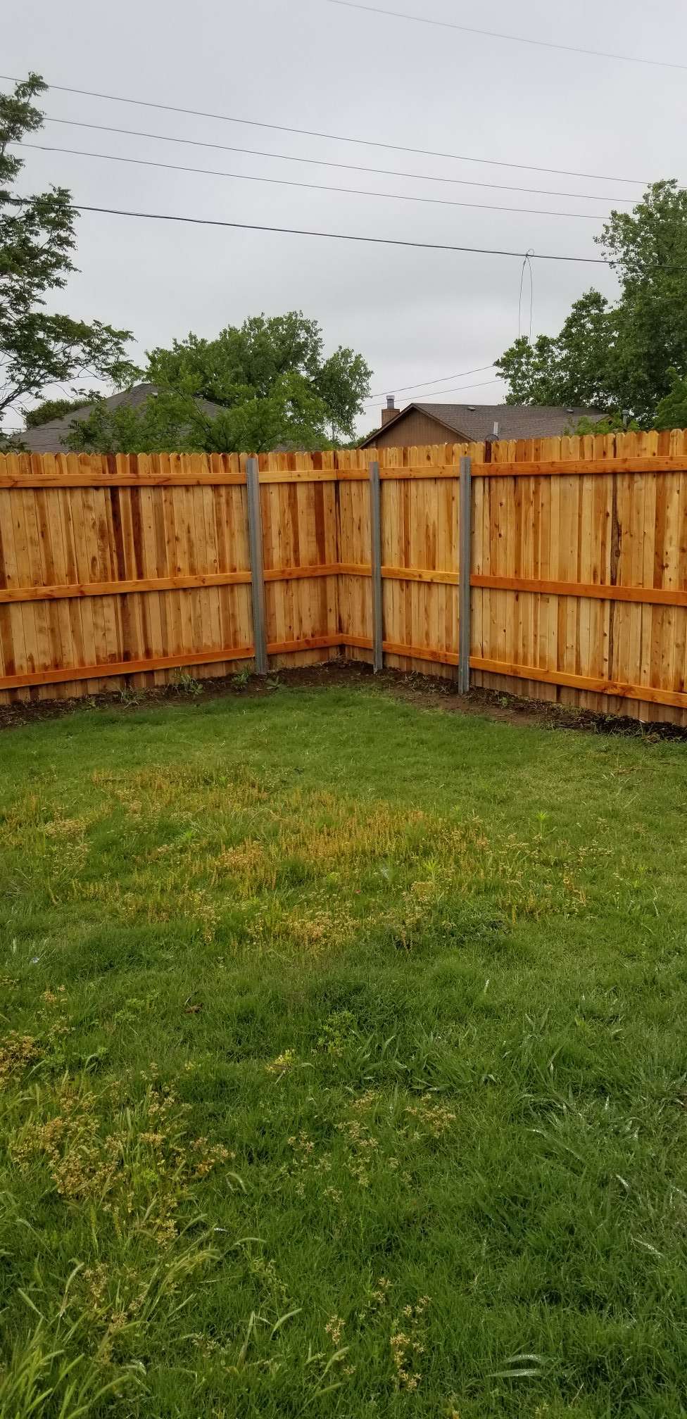 Wood fence project