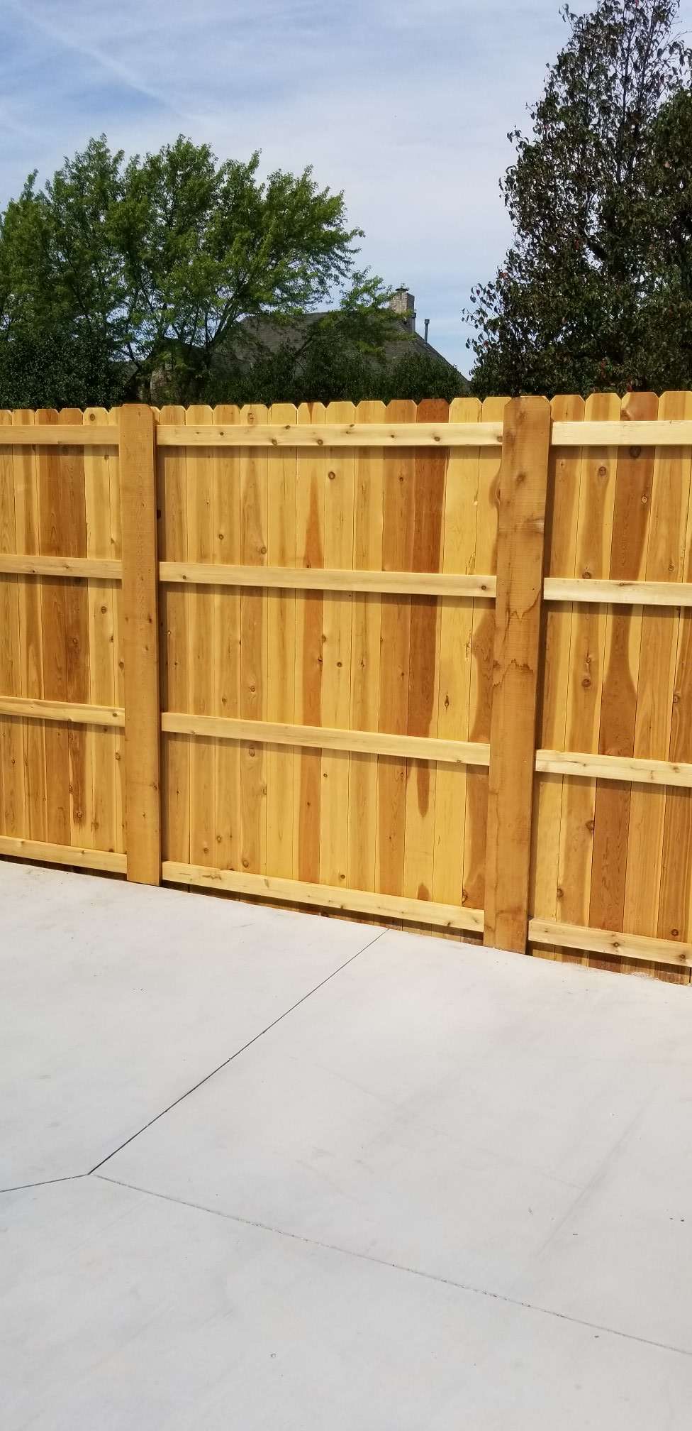 Wood fence project