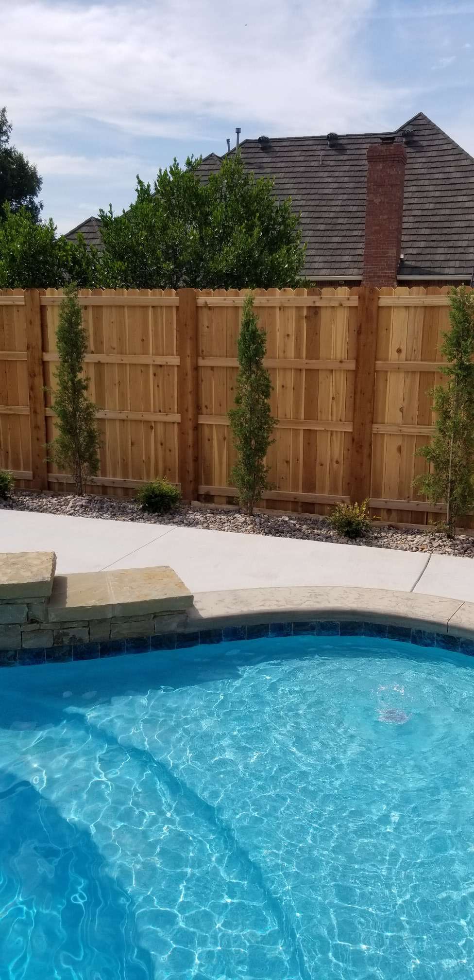Wood fence project