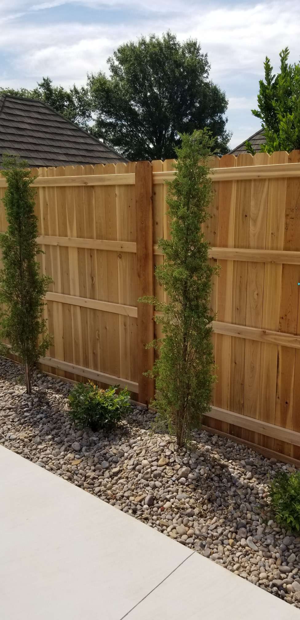 Wood fence project