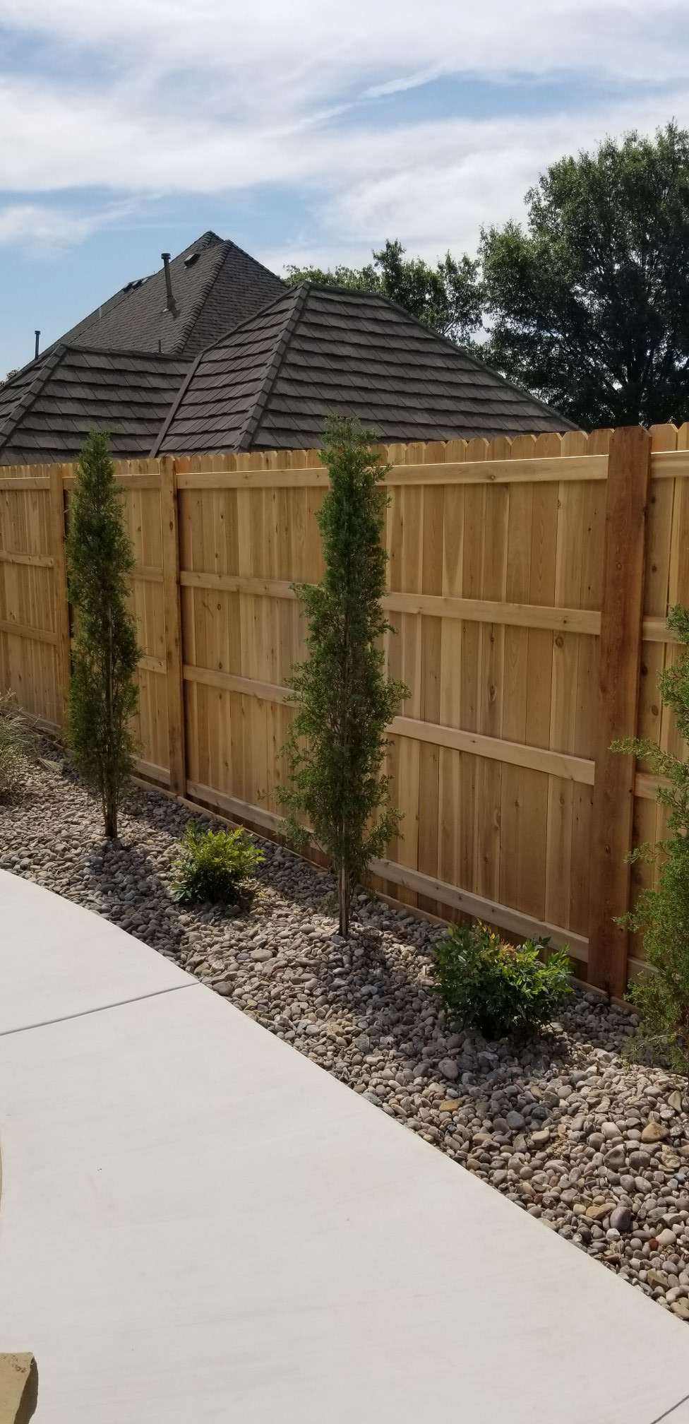 Wood fence project
