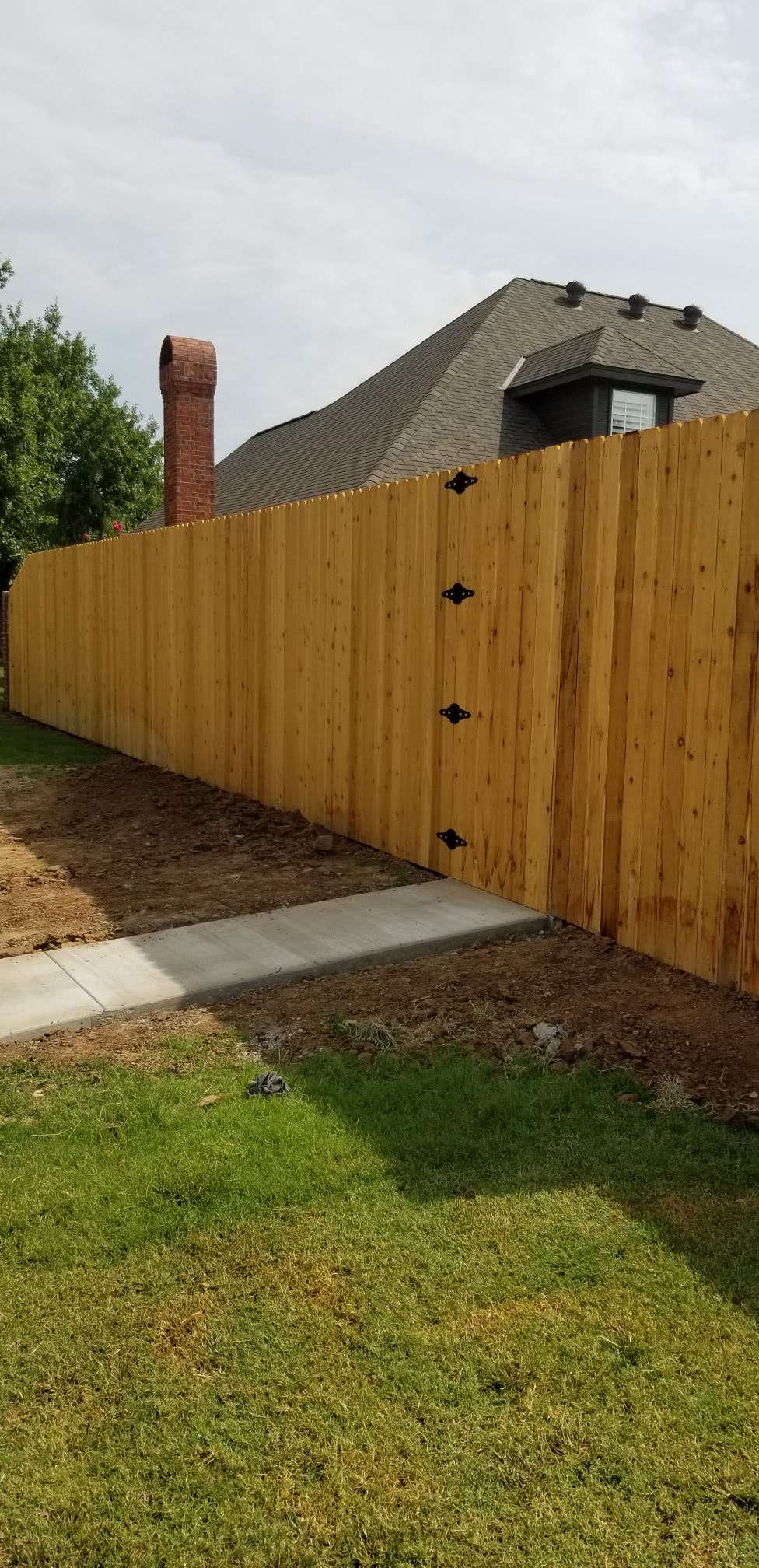 Wood fence project
