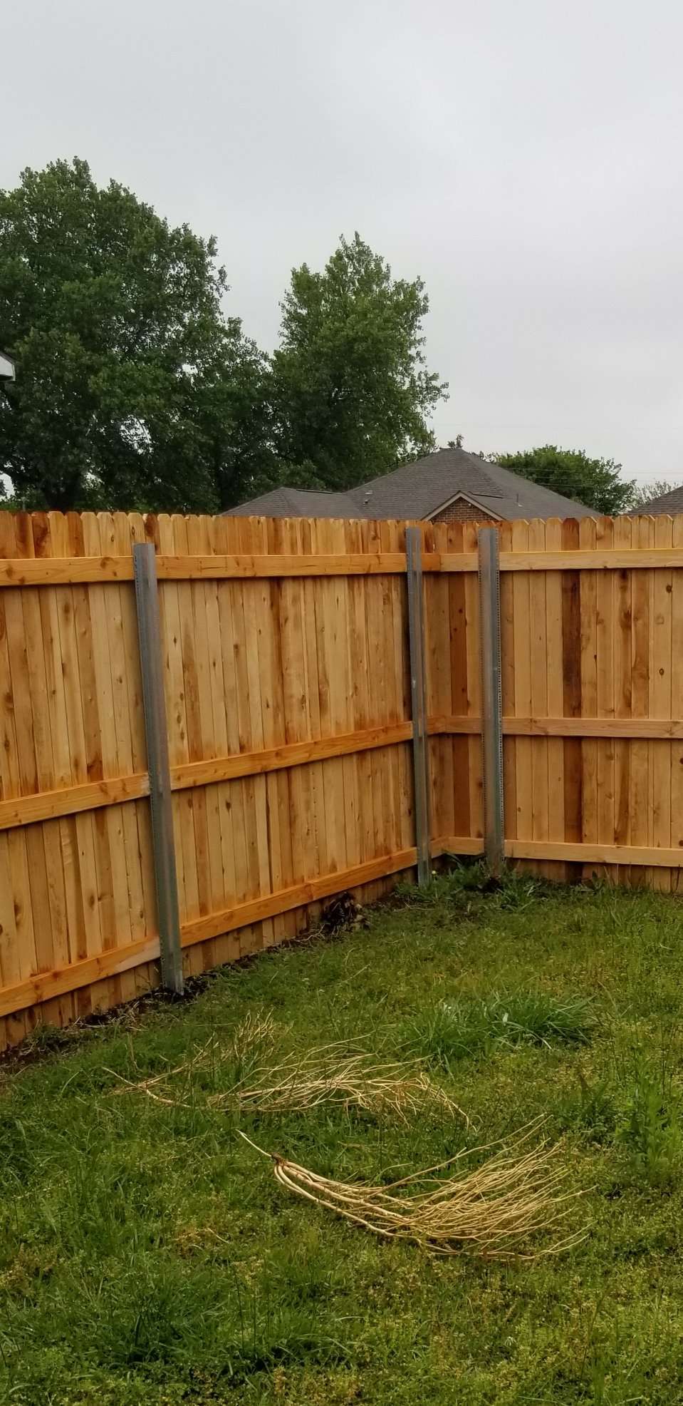 Wood fence project