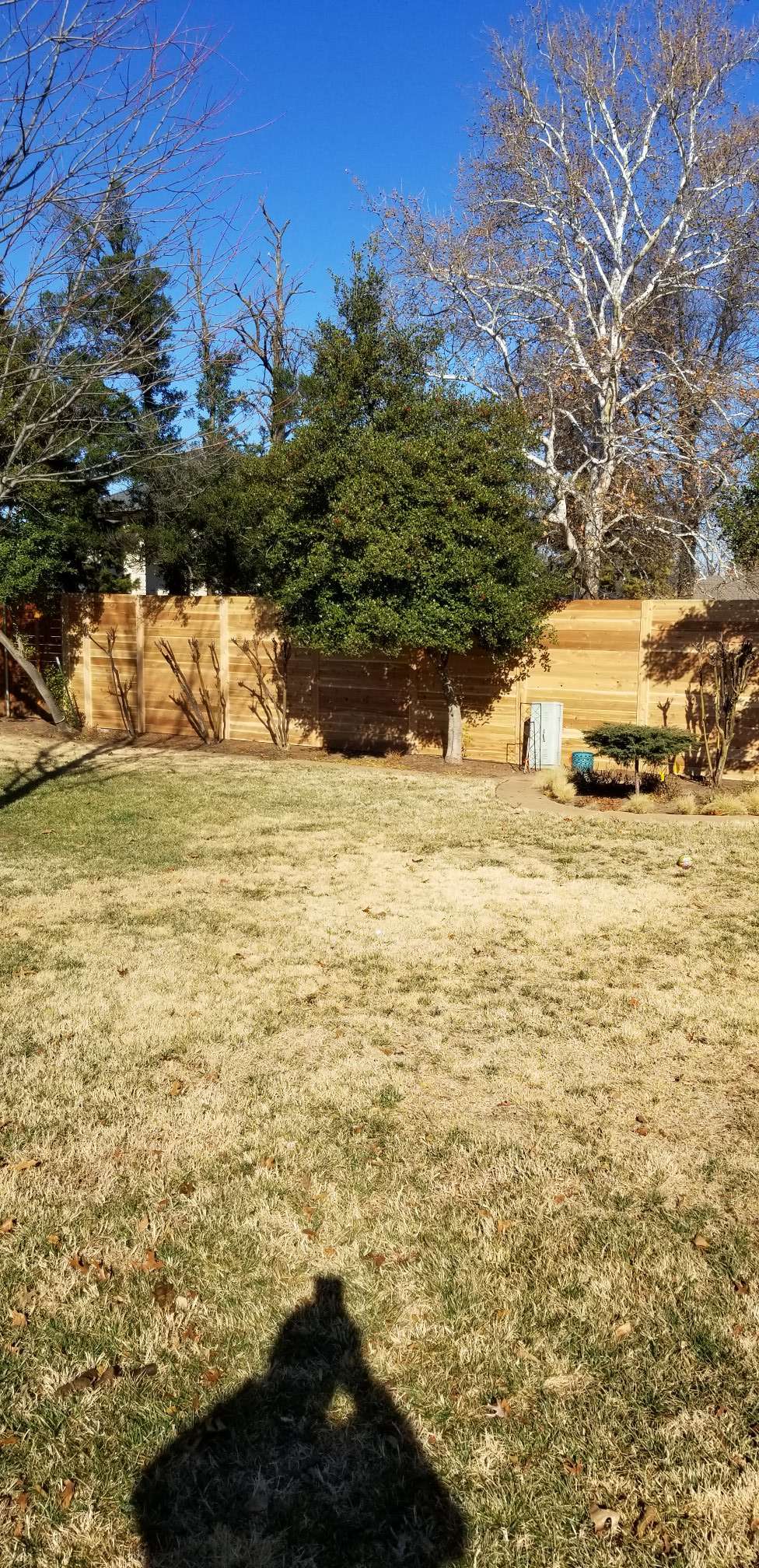 Wood fence project