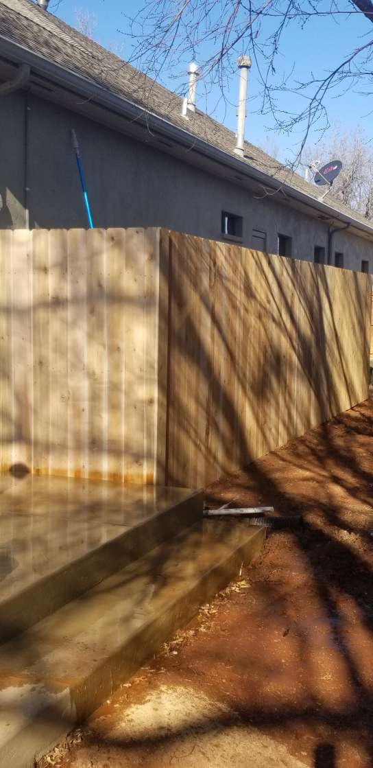 Wood fence project