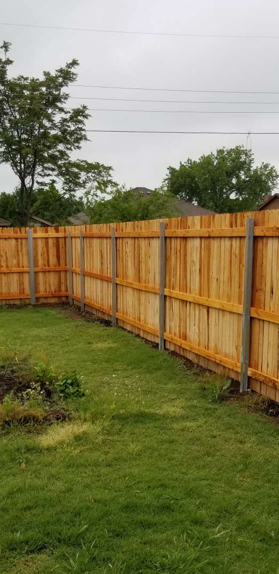 Wood fence project