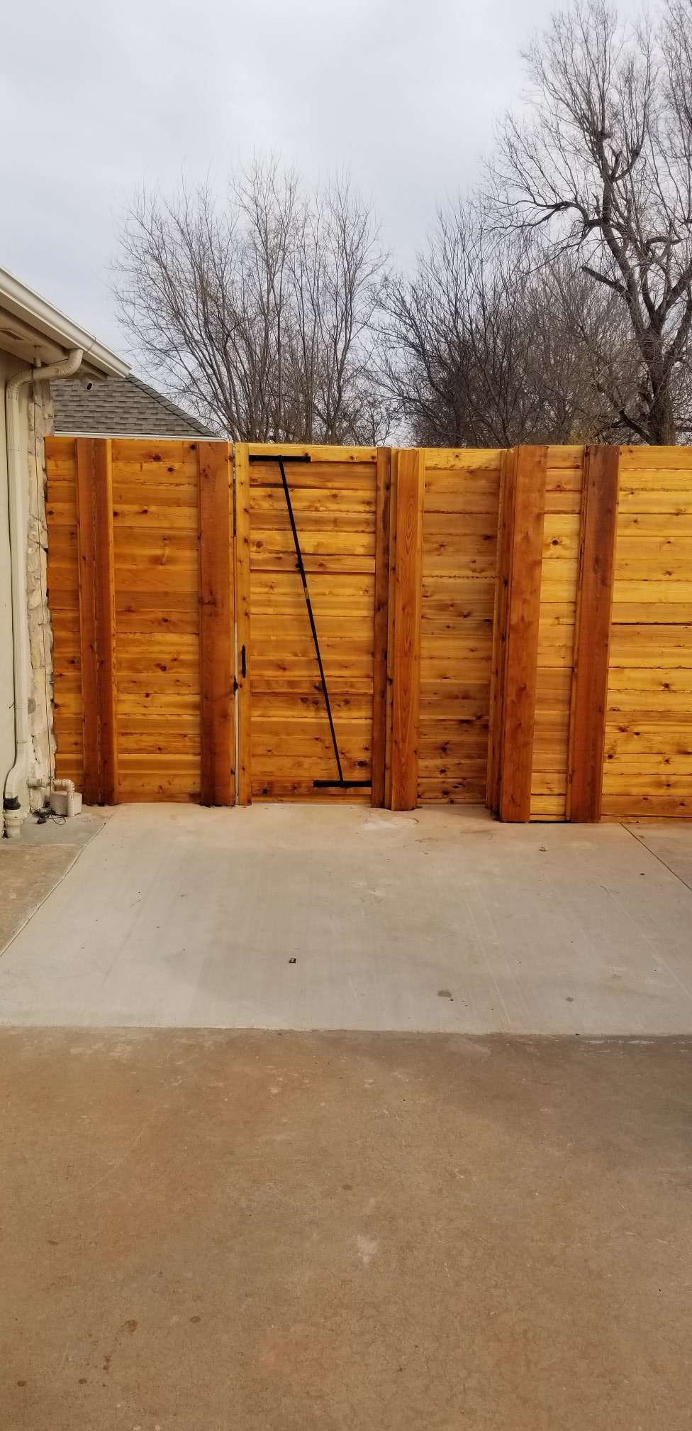 Wood fence project