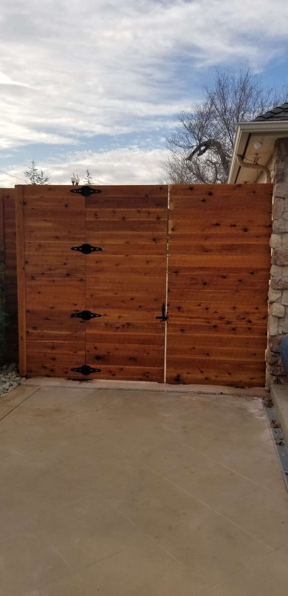Wood fence project