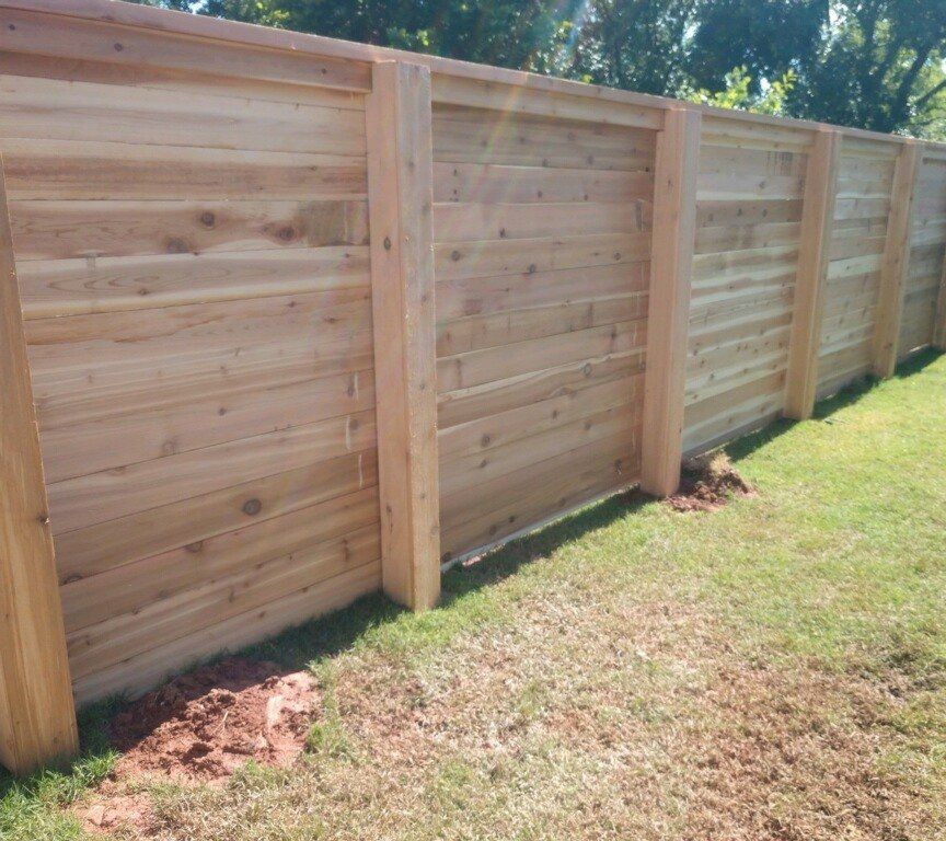 Wood fence project