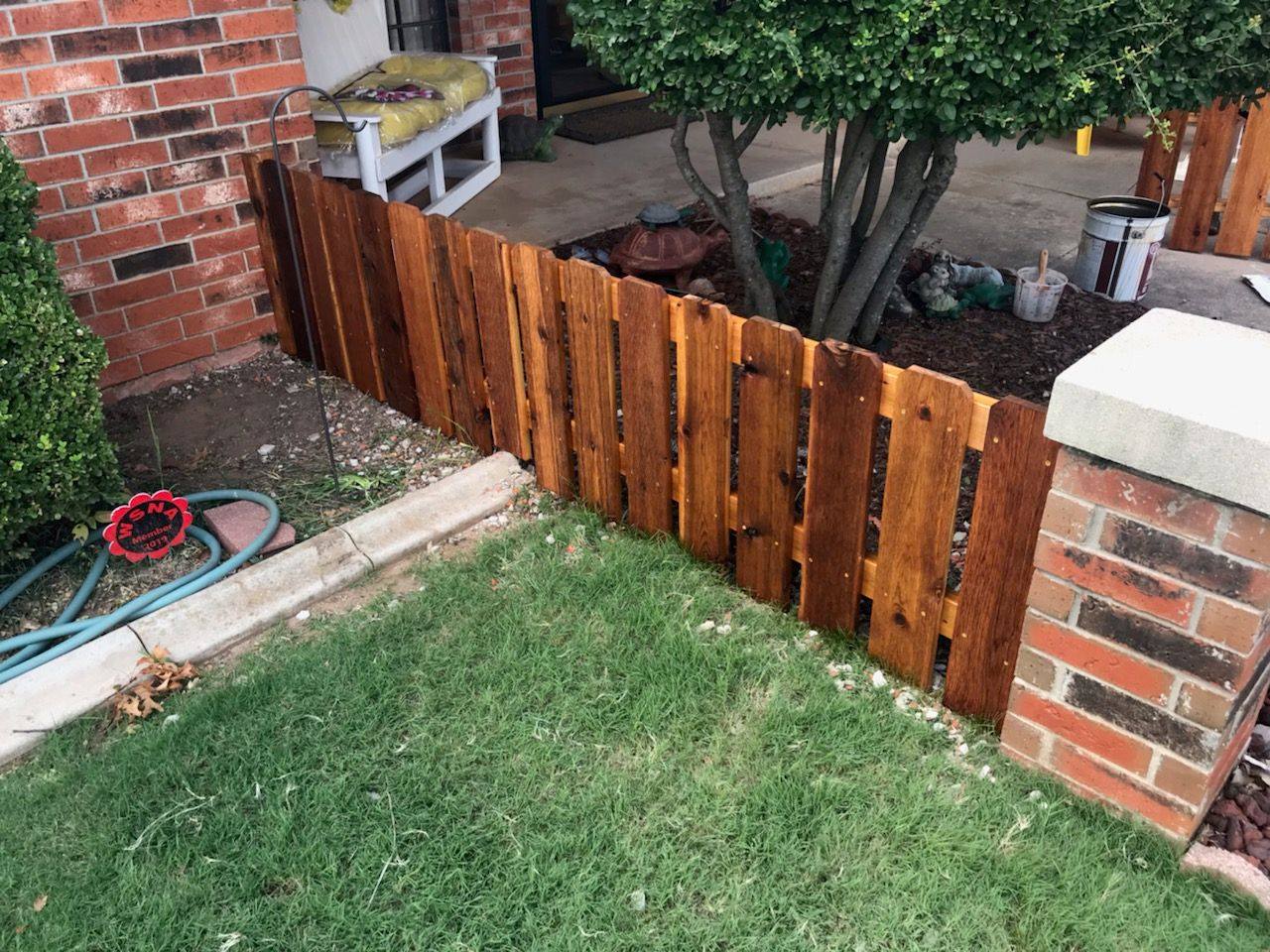 Wood fence project