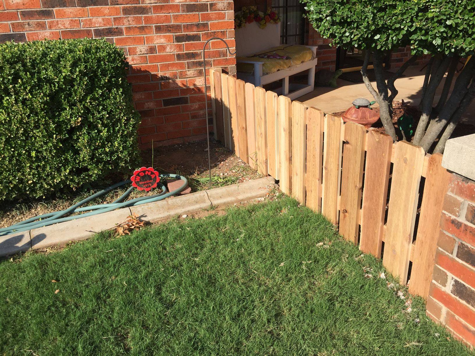Wood fence project