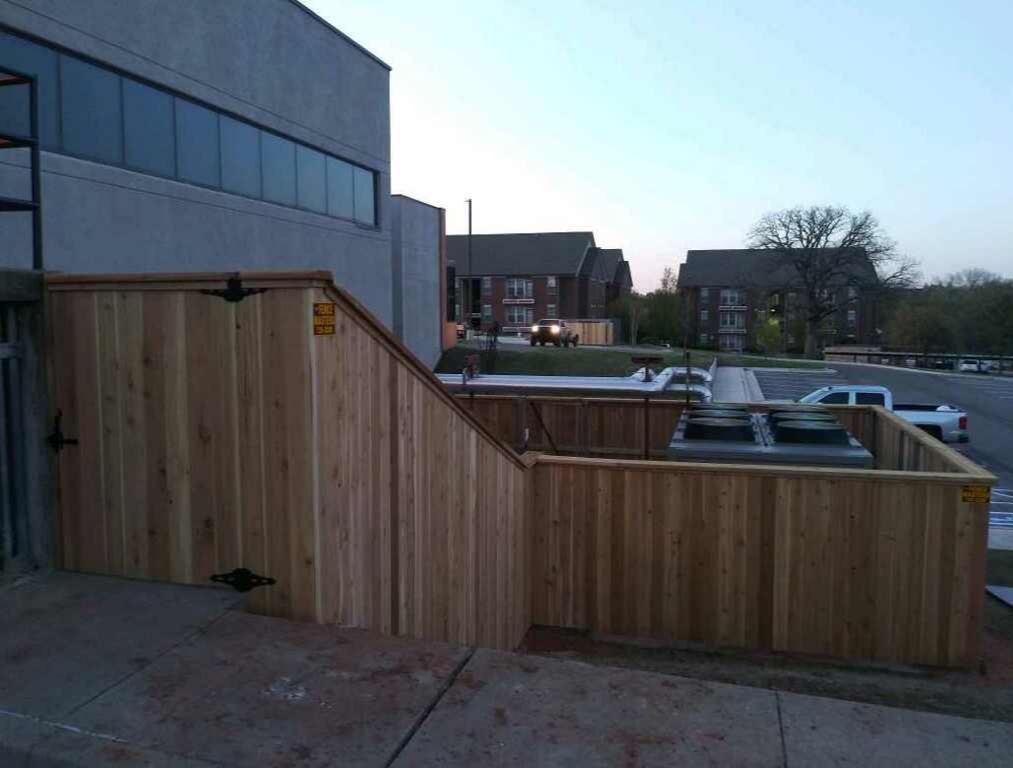 Wood fence project