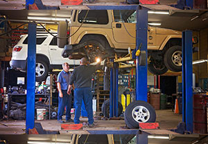 Repairman-in-mechanic-shop