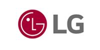 LG logo in red and gray on a white background