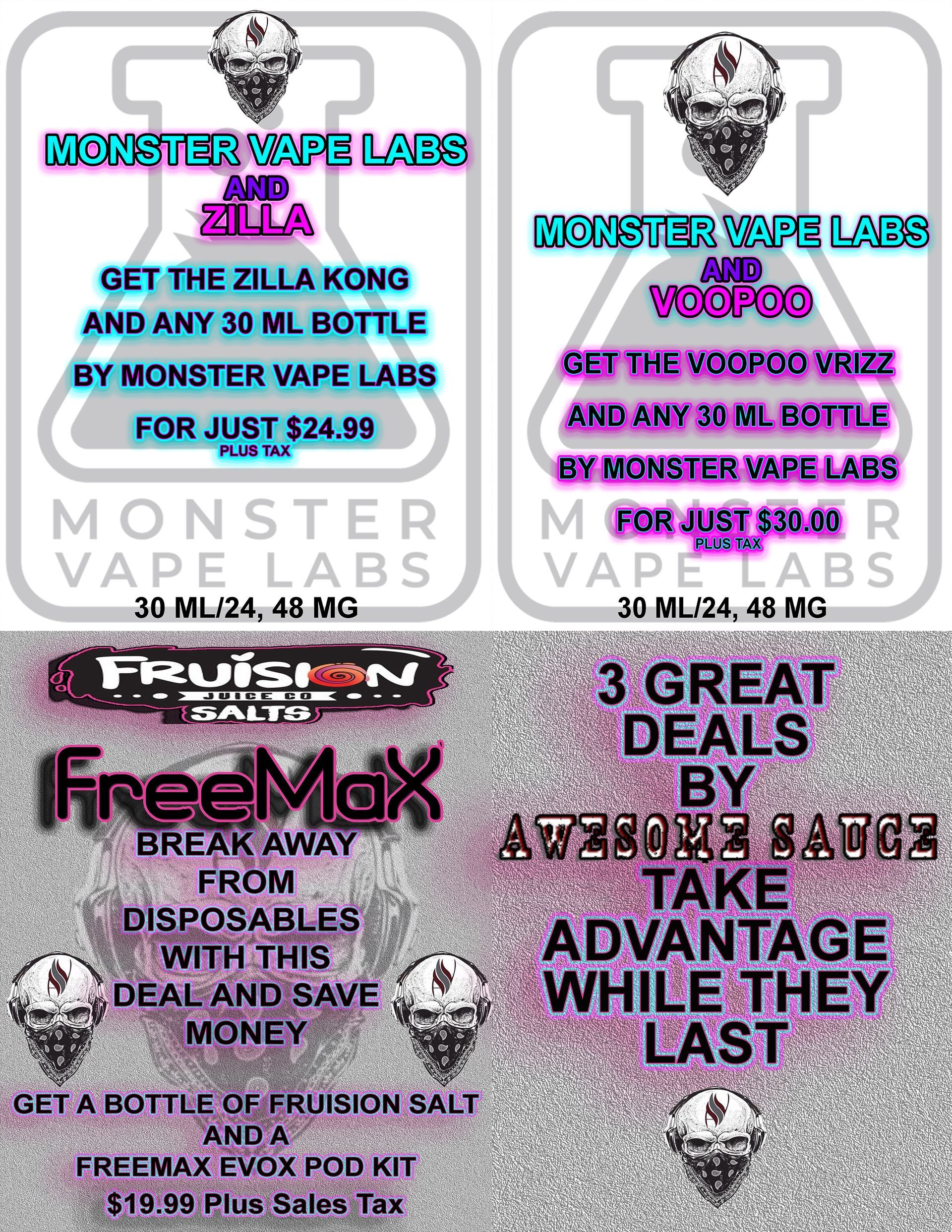 Awesome Sauce Vapor Promo deals