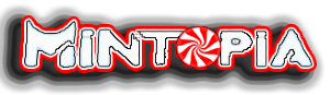 A neon sign that says mintopia on a white background