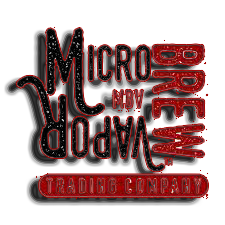 A red and black logo for a trading company.