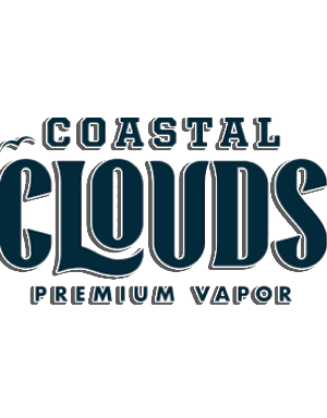 The logo for coastal clouds premium vapor
