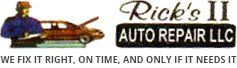 Rick's II Auto Repair Logo