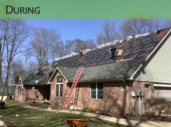 Installation of a new roof