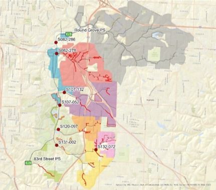 Smart Sewer Program map