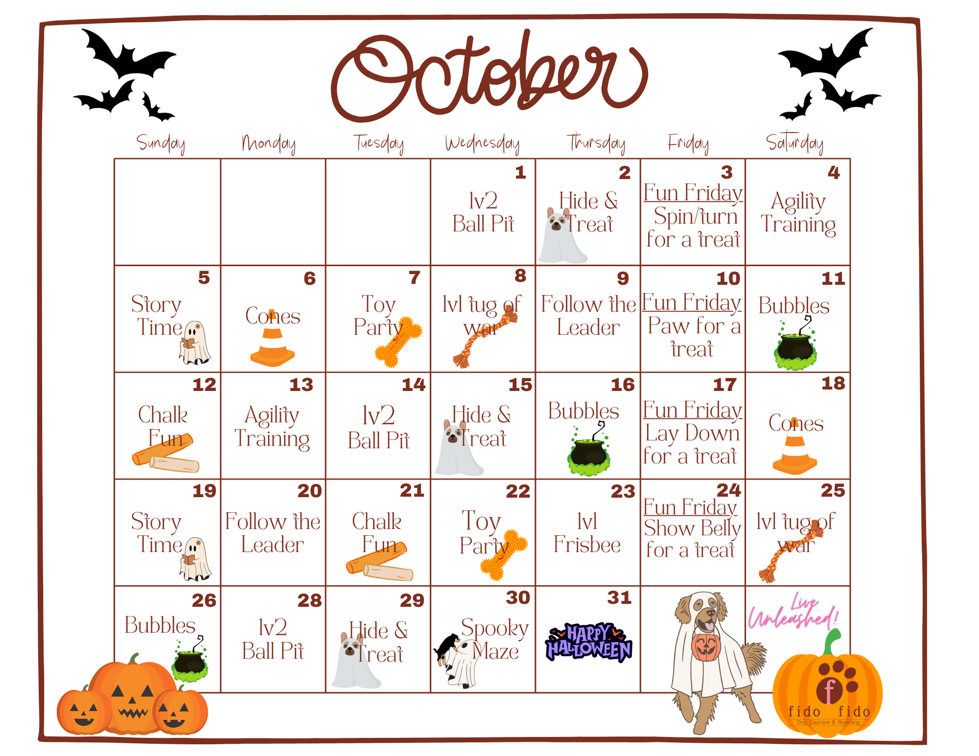 October calendar