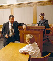 Child in court