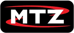 The letters "MTZ" in white, bold, sans-serif font centered on a black rectangular background with rounded corners.