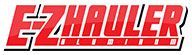 Logo for EZ Hauler, red and white block letters on a black background.