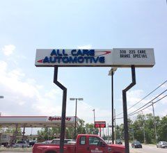 All care automotive front sign