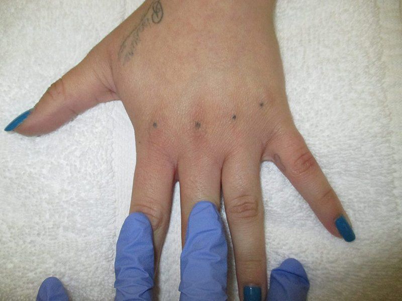 Tattoed knuckles