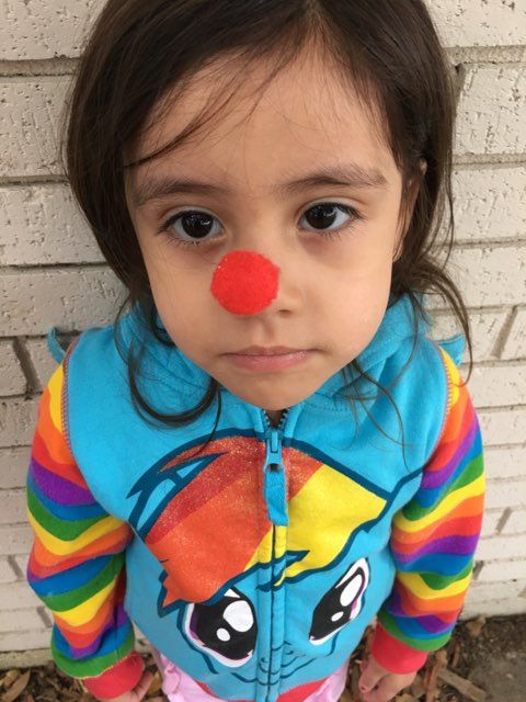 color on kid nose