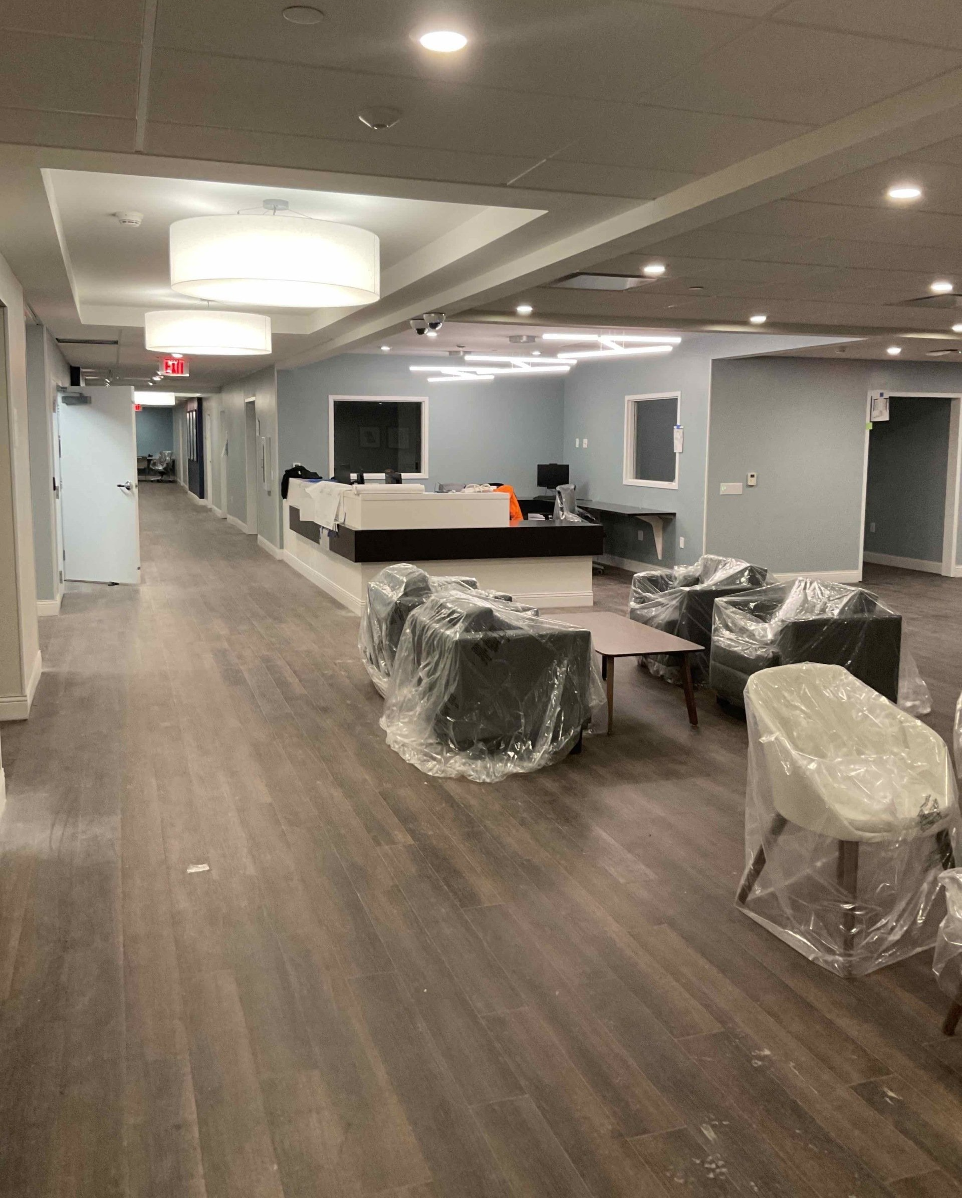 Gumpher Electrical Services, new interior lighting  in office