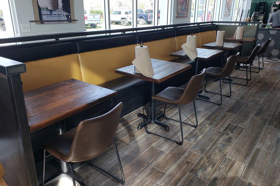 Tables and chairs