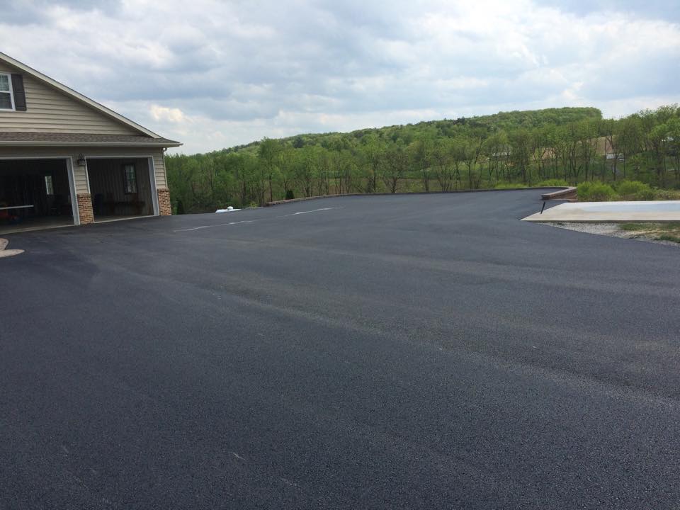 Driveway and parking lot