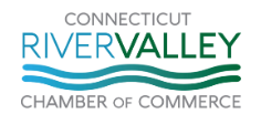 the logo for the connecticut rivervalley chamber of commerce
